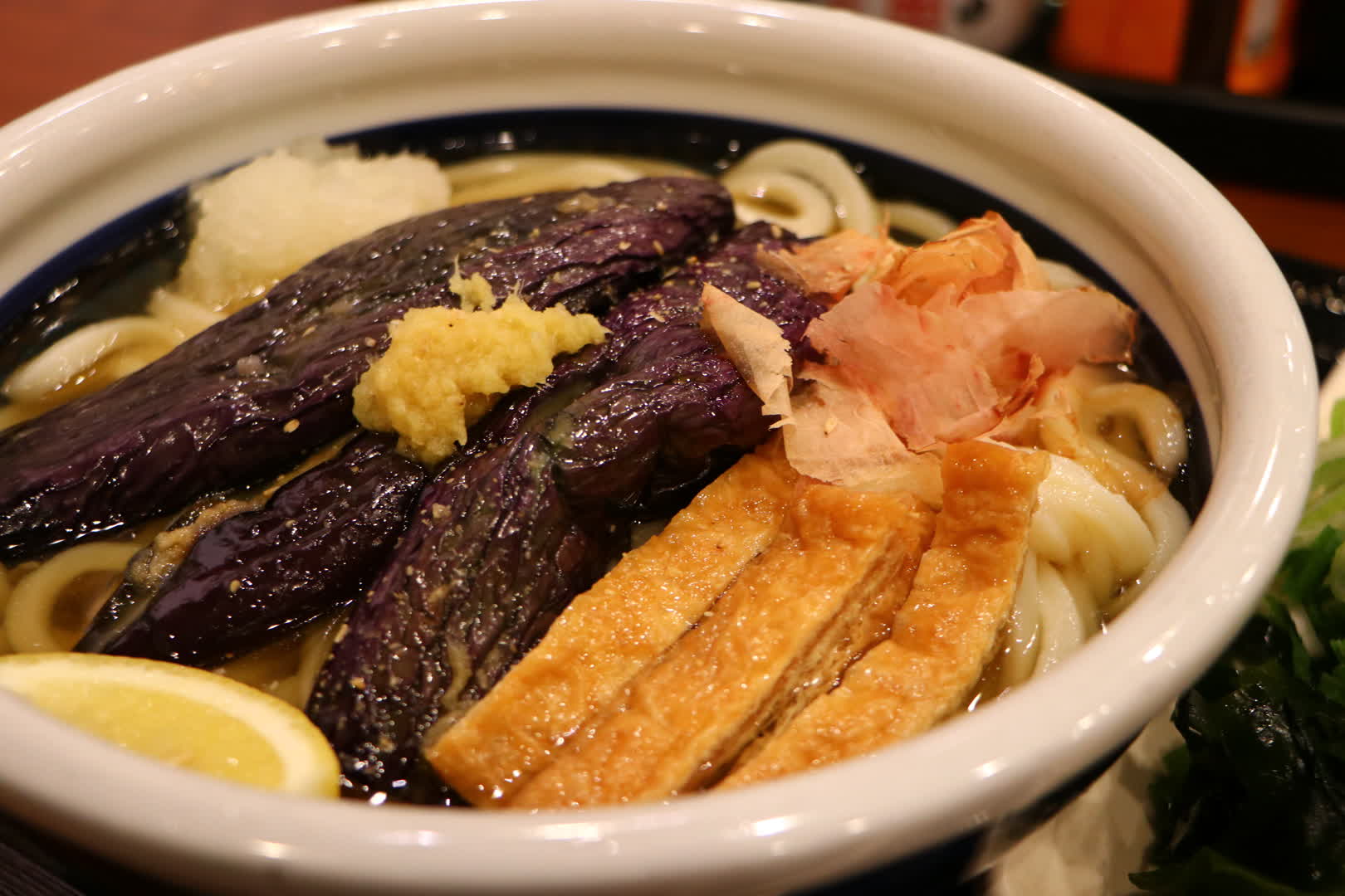 丸亀製麺の「なすおろし冷かけうどん」得サイズ